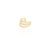 Piercing Três Filetes Lisos Banhado a Ouro 18K