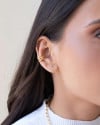 Piercing Três Filetes Lisos Banhado a Ouro 18K
