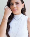 Piercing Três Filetes Lisos Ródio Branco
