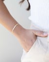 Pulseira Malha Fita Banhado a Ouro 18K