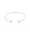 Bracelete Pontos de Luz Cristal Banhado a Ouro 18K