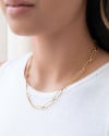 Choker Elos Ovais 5 mm Banhado a Ouro 18K