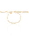 Choker Elos Ovais 5 mm Banhado a Ouro 18K