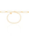 Choker Elos Ovais 5 mm Banhado a Ouro 18K