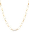 Choker Elos Ovais 5 mm Banhado a Ouro 18K