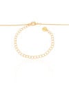 Gargantilha Veneziana com Pingente Redondo Liso Banhado a Ouro 18K - 45 cm