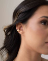 Piercing em X Liso 7 mm Banhado a Ouro 18K