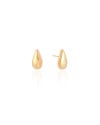 Brinco Gota Lisa 1.5 cm Banhado a Ouro 18K