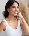 Bracelete Fio Detalhe Redondo Liso Banhado a Ouro 18K