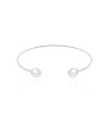 Bracelete Fio Detalhe Redondo Liso Ródio Branco