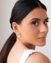 Brinco Argola Frontal Flat Liso 2.0 cm Banhado a Ouro 18K