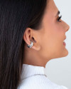 Piercing Cravejado Cristal 5 mm Ródio Branco