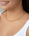Choker Elos 7 mm Banhado a Ouro 18K