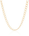 Choker Elos 7 mm Banhado a Ouro 18K