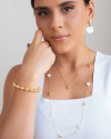 Pulseira Veneziana Bolas Lisas Banhado a Ouro 18K