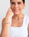 Choker Veneziana Pérola Barroca Ródio Branco