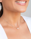 Choker Veneziana Pérola Barroca Ródio Branco