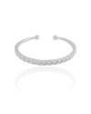 Bracelete Trançado 5 mm Ródio Branco