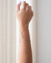 Bracelete Fio Ródio Branco