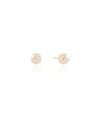 Brinco Pérola 8 mm Banhado a Ouro 18K