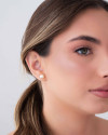Brinco Pérola 8 mm Banhado a Ouro 18K
