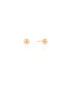 Brinco Bola Lisa 6 mm Banhado a Ouro 18K