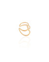 Piercing Coração Duplo Banhado a Ouro 18K