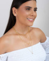 Piercing Cravação Inglesa Cristal Banhado a Ouro 18K
