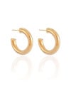 Brinco Argola Tubo 2.6 cm Banhado a Ouro 18K