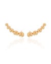 Ear Cuff Bolas Lisas 3.0 cm Banhado a Ouro 18K