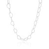 Choker Corações Vazados Ródio Branco