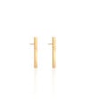 Brinco Palito Liso Banhado a Ouro 18K