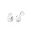 Ear Jacket Redondo Liso Ródio Branco