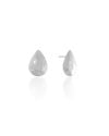 Brinco Gota Lisa 1.7 cm Ródio Branco