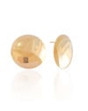 Brinco Redondo Liso 2.8 cm Banhado a Ouro 18K