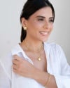 Brinco Quadrado Abaulado Liso Banhado a Ouro 18K