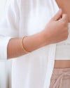 Bracelete Mola Espiral Banhado a Ouro 18K