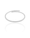 Bracelete Mola Espiral Ródio Branco