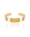 Bracelete Liso 1 cm Banhado a Ouro 18K