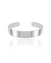 Bracelete Liso 1 cm Ródio Branco