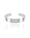 Bracelete Liso 1 cm Ródio Branco