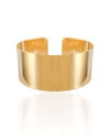 Bracelete Liso 2,5 cm Banhado a Ouro 18K