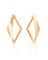 Brinco Losango Vazado Banhado a Ouro 18K