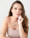 Ear Cuff Quadrado Oval Colorido Banhado a Ouro 18K