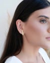 Brinco Gota Lisa Banhado a Ouro 18K