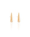 Brinco Gota Lisa Banhado a Ouro 18K