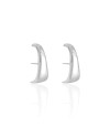 Ear Hook Liso Ródio Branco