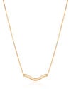 Gargantilha Veneziana Pingente Ondulado Banhado a Ouro 18K - 50 cm