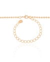 Choker Bolinhas Achatadas Pontos de Luz Cristal Banhado a Ouro 18K