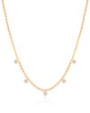 Choker Bolinhas Achatadas Pontos de Luz Cristal Banhado a Ouro 18K